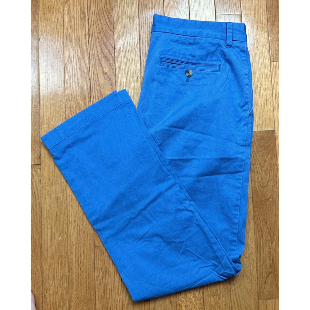 Vineyard Vines Mens 30x32 Blue Breaker Pants Cotton Stretch Chino Straight Leg
